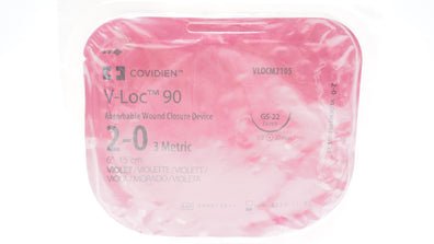 Covidien VLOCM2105 2-0 V-Loc Wound Closure Device GS-22 1/2c 27mm Taper 6inch(x)